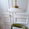 suspension en opaline blanche vintage slow décoration responsable Bloomis