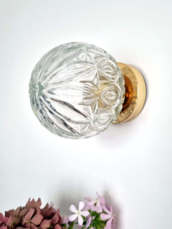 applique murale globe verre luminaire décoration vintage Bloomis