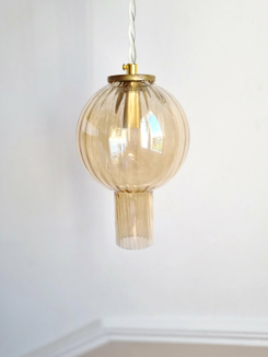 Lampe baladeuse globe ambré slow decoration vintage Luminaire Bloomis