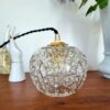 Suspension globe en verre style art déco luminaire vintage Bloomis