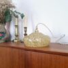 suspension globe verre de clichy jaune art déco luminaire vintage Bloomis