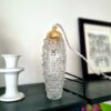 Elégante lampe baladeuse fuselée en verre des années 70. Luminaire vintage Bloomis