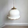 lampe baladeuse tulipe et câble torsadé. luminage vintage & upcycling Bloomis