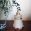 Lampe baladeuse globe en verre sablé. luminaire vintage Bloomis