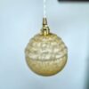 Lampe baladeuse globe verre de clichy jaune. Luminaire vintage art déco Bloomis