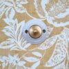 patère murale porcelaine et laiton accroche murale lampe baladeuse - Création upcycling Bloomis