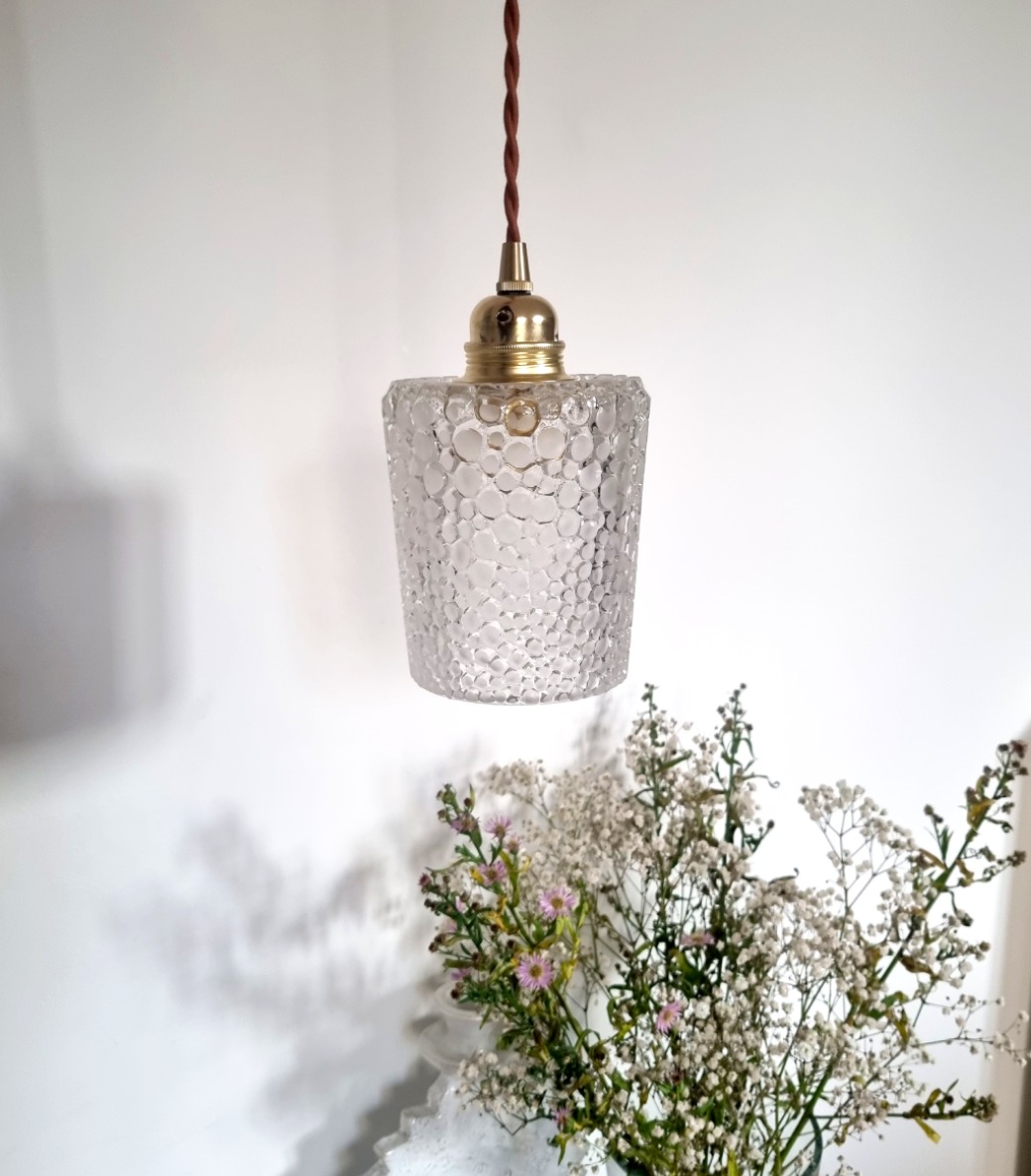 lampe-baladeuse-globe-ancien-vintage-decoration-cordon-daim_bloomis Lampe baladeuse globe verre avec son cordon tressé à personnaliser. Luminaire vintage Bloomis