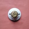 Patère murale en porcelaine et bouton laiton - Collection Les Imparfaites Bloomis