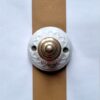 Patère murale en porcelaine et bouton laiton - Collection Les Imparfaites Bloomis