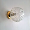 applique murale globe en verre vintage. Luminaire décoration vintage Bloomis