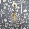 Patère murale en porcelaine et bouton laiton - Création Bloomis