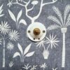 Patère murale en porcelaine et bouton laiton - Création Bloomis