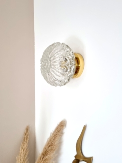 applique murale globe en verre vintage. Luminaire décoration vintage Bloomis